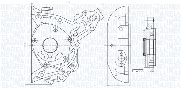 Magneti Marelli Oliepomp 351516000025