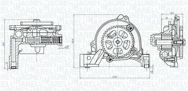 Magneti Marelli Oliepomp 351516000026