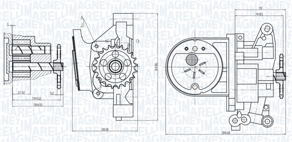 Magneti Marelli Oliepomp 351516000027