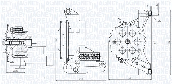 Magneti Marelli Oliepomp 351516000032