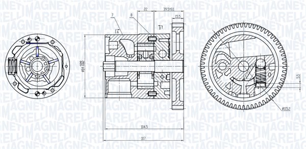Magneti Marelli Oliepomp 351516000039