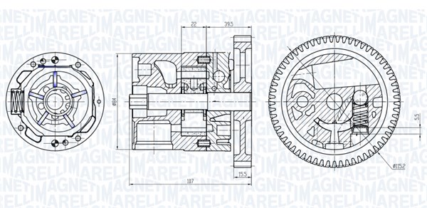 Magneti Marelli Oliepomp 351516000040