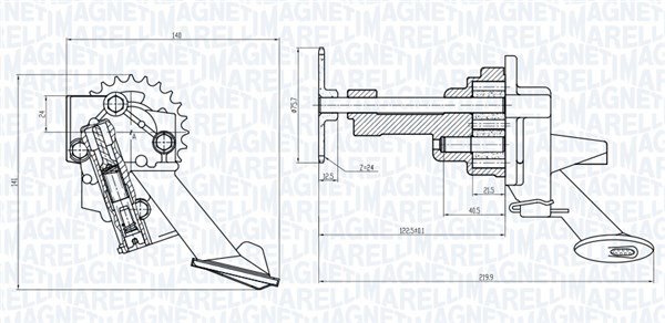 Magneti Marelli Oliepomp 351516000044