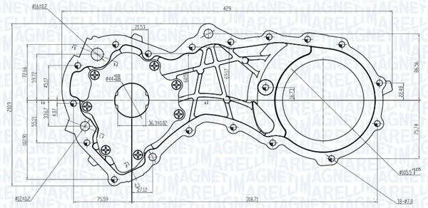 Magneti Marelli Oliepomp 351516000050