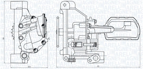 Magneti Marelli Oliepomp 351516000053