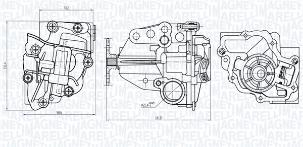 Magneti Marelli Oliepomp 351516000066