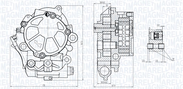 Magneti Marelli Oliepomp 351516000077