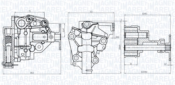 Magneti Marelli Oliepomp 351516000107