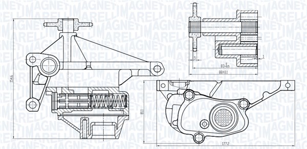 Magneti Marelli Oliepomp 351516000110