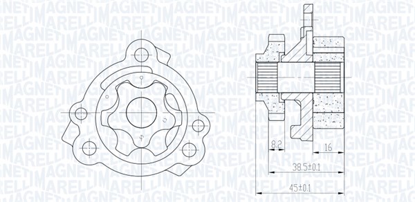 Magneti Marelli Oliepomp 351516000111