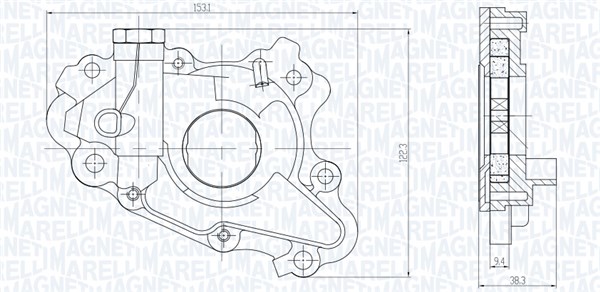 Magneti Marelli Oliepomp 351516000117