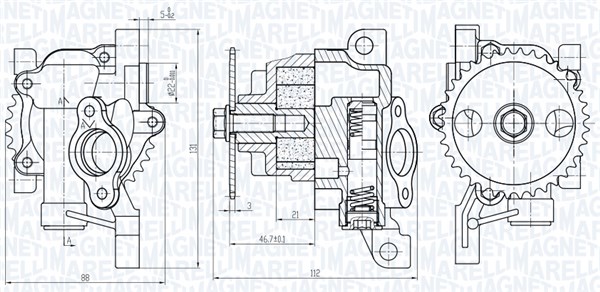 Magneti Marelli Oliepomp 351516000123