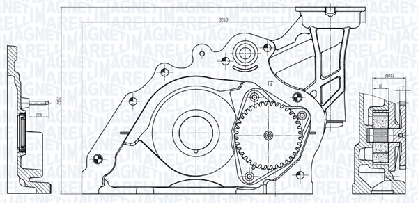 Magneti Marelli Oliepomp 351516000124