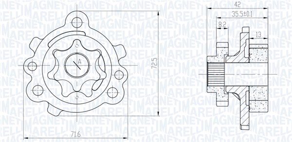 Magneti Marelli Oliepomp 351516000142