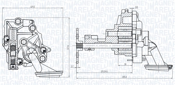 Magneti Marelli Oliepomp 351516000145