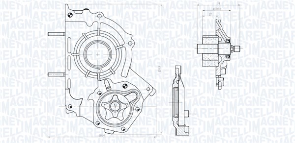 Magneti Marelli Oliepomp 351516000147