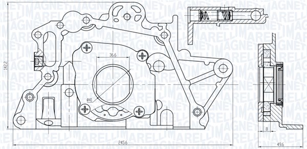 Magneti Marelli Oliepomp 351516000150