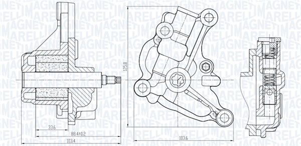 Magneti Marelli Oliepomp 351516000154