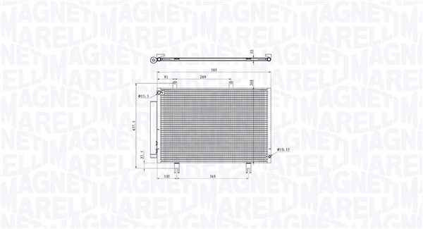 Airco condensor Magneti Marelli 350203104200