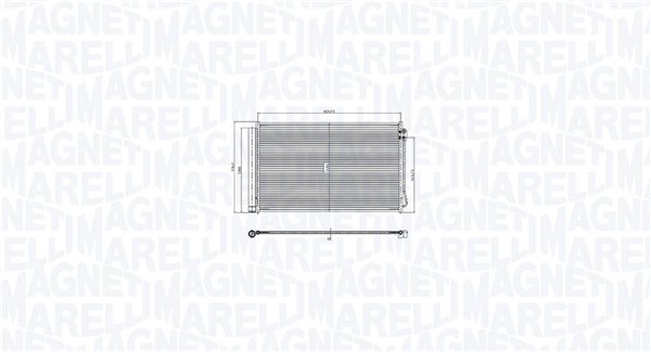 Airco condensor Magneti Marelli 350203105400