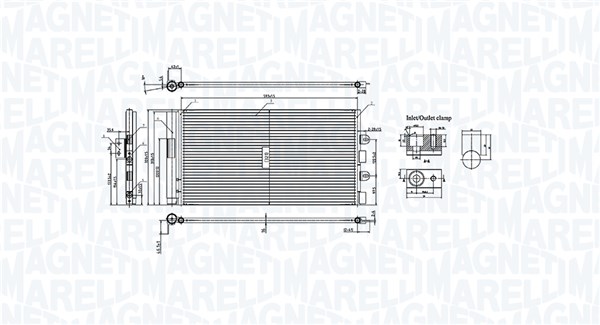 Condensor, airconditioning Magneti Marelli 350203106300