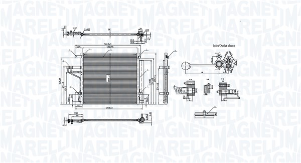 Condensor, airconditioning Magneti Marelli 350203107300