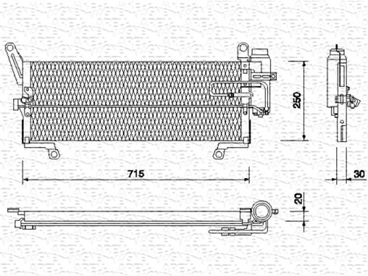 Airco condensor Magneti Marelli 350203114000