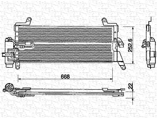 Airco condensor Magneti Marelli 350203128000