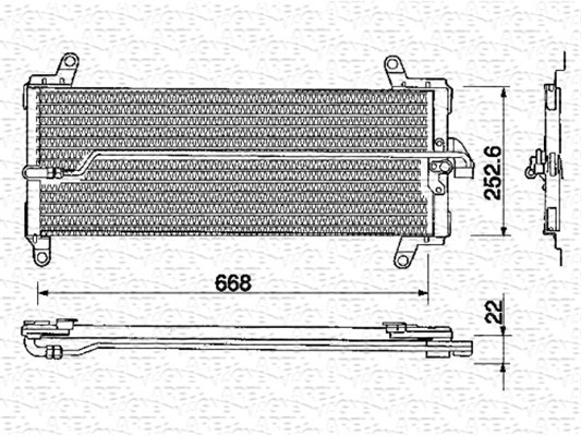 Airco condensor Magneti Marelli 350203129000