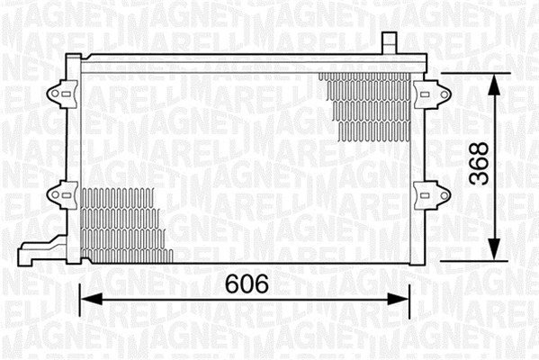 Airco condensor Magneti Marelli 350203243000