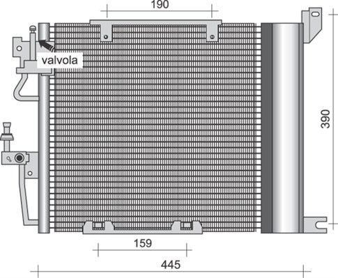 Airco condensor Magneti Marelli 350203256000