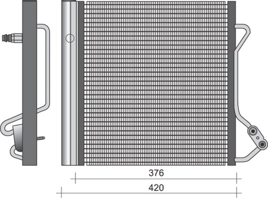 Airco condensor Magneti Marelli 350203264000