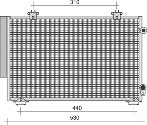 Airco condensor Magneti Marelli 350203271000