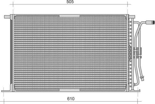 Airco condensor Magneti Marelli 350203281000