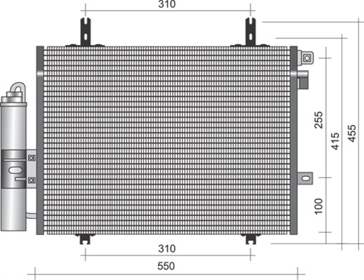 Airco condensor Magneti Marelli 350203338000