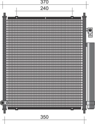 Airco condensor Magneti Marelli 350203346000