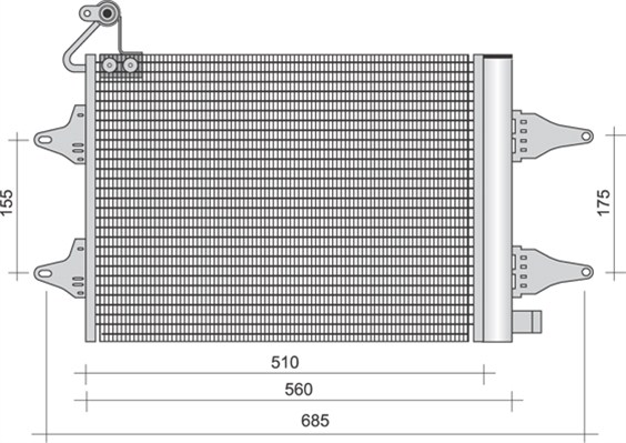 Airco condensor Magneti Marelli 350203381000