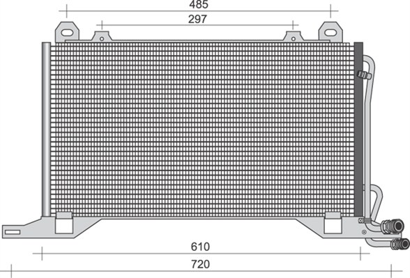 Airco condensor Magneti Marelli 350203393000