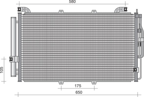 Airco condensor Magneti Marelli 350203428000