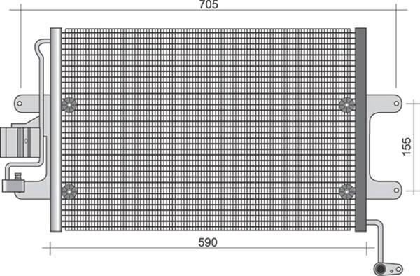 Airco condensor Magneti Marelli 350203435000