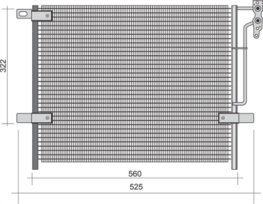 Airco condensor Magneti Marelli 350203441000