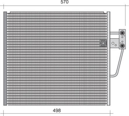 Airco condensor Magneti Marelli 350203442000