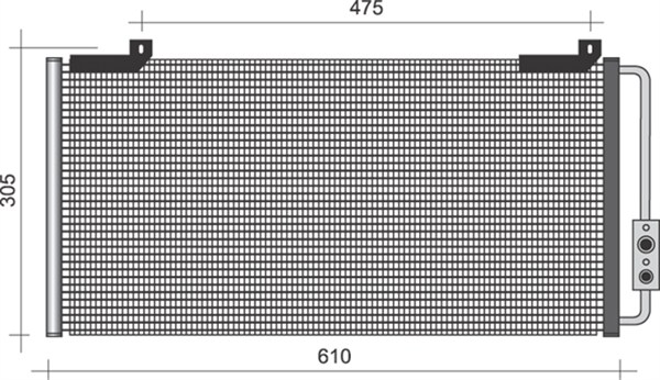 Airco condensor Magneti Marelli 350203447000
