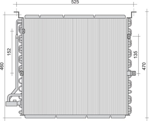 Airco condensor Magneti Marelli 350203455000