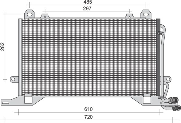 Airco condensor Magneti Marelli 350203495000