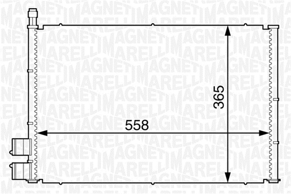 Airco condensor Magneti Marelli 350203605000