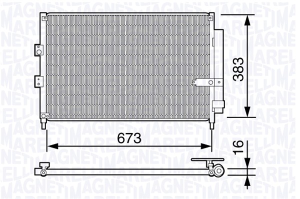Airco condensor Magneti Marelli 350203660000