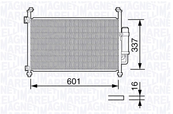Airco condensor Magneti Marelli 350203664000
