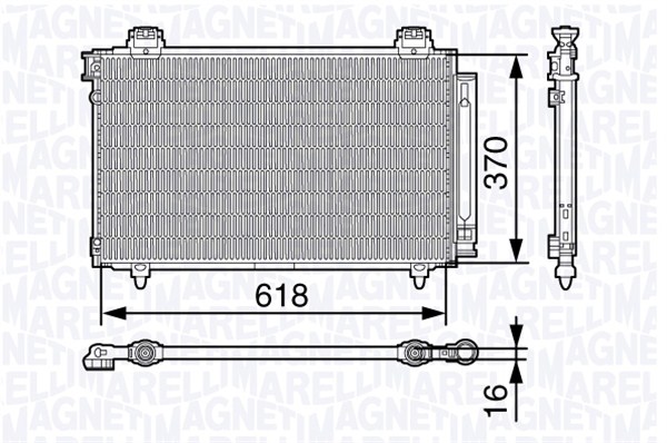 Airco condensor Magneti Marelli 350203679000