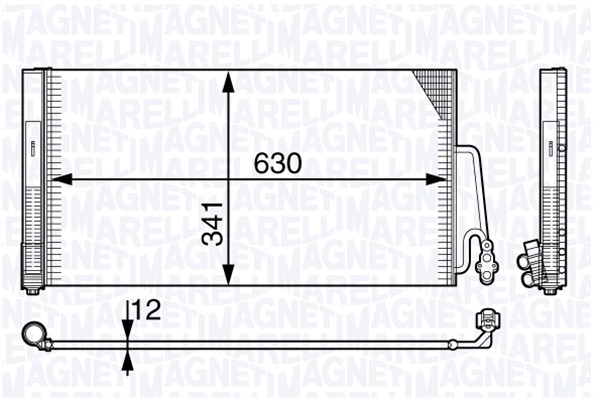 Airco condensor Magneti Marelli 350203722000